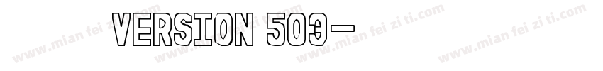 宋体 常规 version 503字体转换